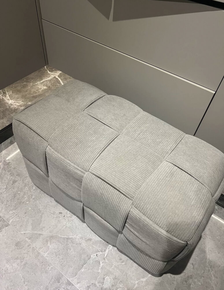 สตูลผ้าลูกฟูก MY DOLLS HOUSE COZY CUBE 70 ซม. สีเทา